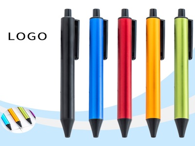 Press Metal Ballpoint Pen Multi-color Advertising Gift Pen Can Print Logo Corporate Activities Office Promotion Metal Pen
