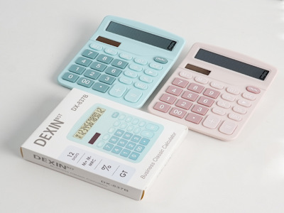 12 Solar Calculator Financial Accounting Office Color Computer Large Screen Dual Power Student Calculator