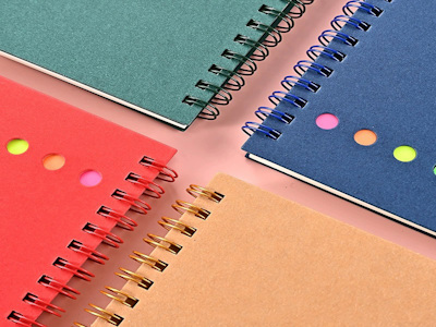 Customized Coil Notebook A6 Memo Notebook Memo Sticker Color Set Insert Pen Stationery Convenience Sticker