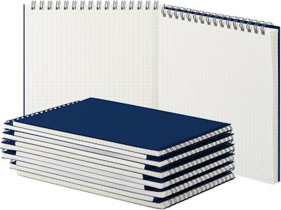Kraft Paper Spiral Notebook Grid Coil Notebook High Appearance Level Student Notebook Office Memo Customized Logo