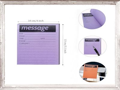 Phone Message Sticky Notes Can Be Torn Or Pasted Fluorescent Color Message Sticky Notes Creative Note Stickers Customizable Logo