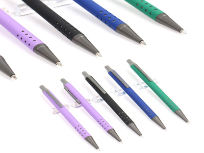 Metal Spray Adhesive Ballpoint Pen Press Type Business Office Signature Pen High-end Customized Logo Advertising Gift Pen
