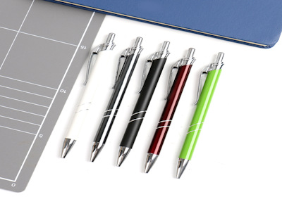 Metal Push Ballpoint Pen Hotel Advertising Gift Customization Signature Pen Environmentally Friendly Aluminum Pole Logo Printing