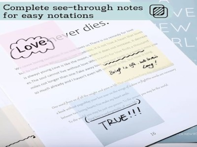 Transparent Sticky Note Stickers For Students To Write Notes With A Simple And Easy To Tear Sticker That Can Be Attached N Time