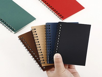 B7 Size Pocket Notebook Business Portable Coil Notebook Thickened Office Gift Notebook Customization Advertising Logo Printing